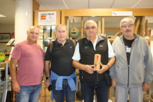 Tres premiados por la Federació Catalnaa de Joc Tradicional coincidieron en el Museo de Juegos Tradicionales de Aranda de Duero